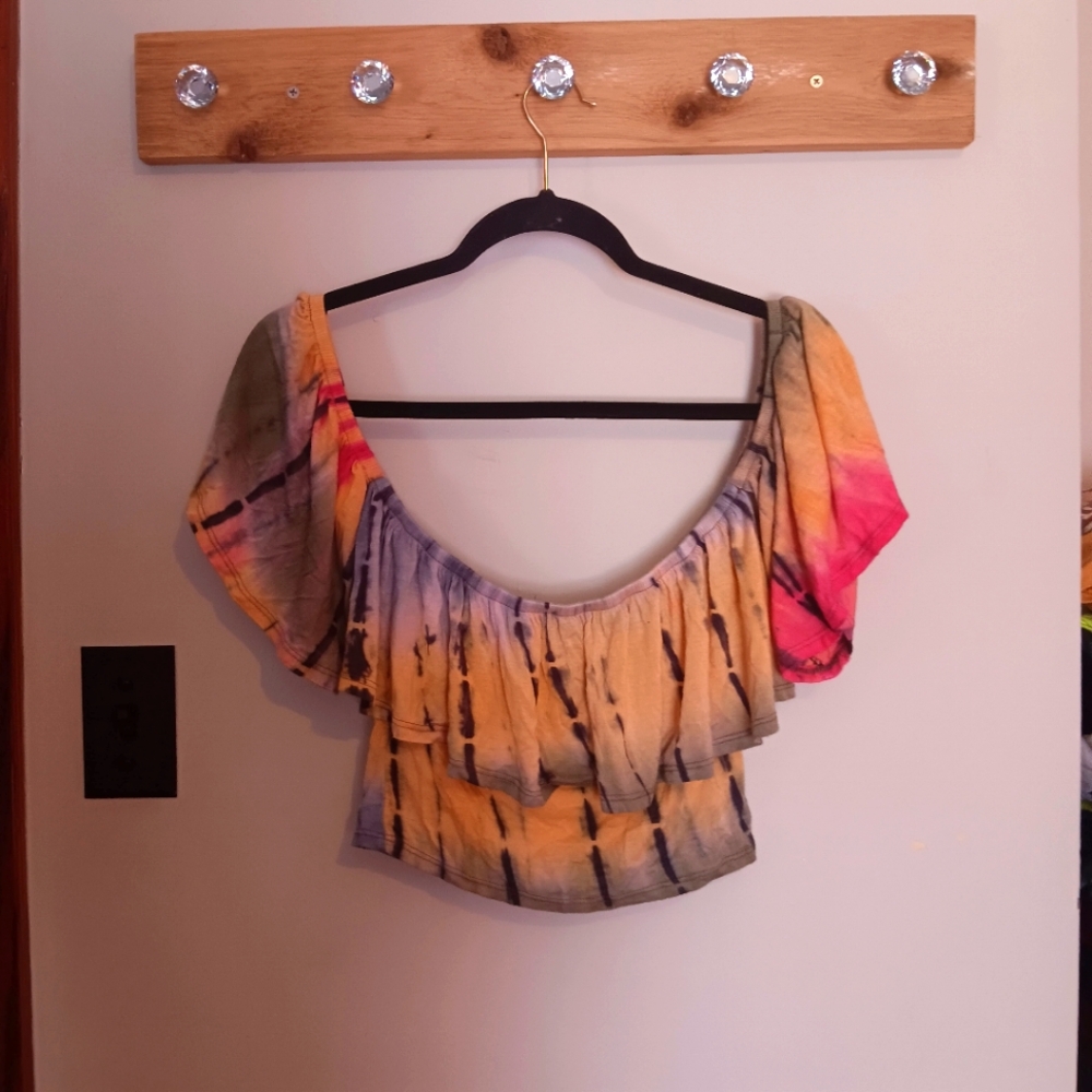 Off the shoulder crop top